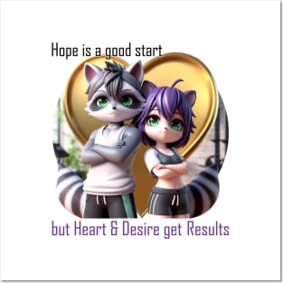 Heart & Desire Raccoons Posters and Art